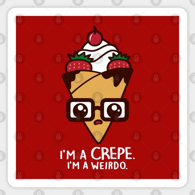 Funny Kawaii Food Crepe Desserts Creep Song Meme Sticker by BoggsNicolas